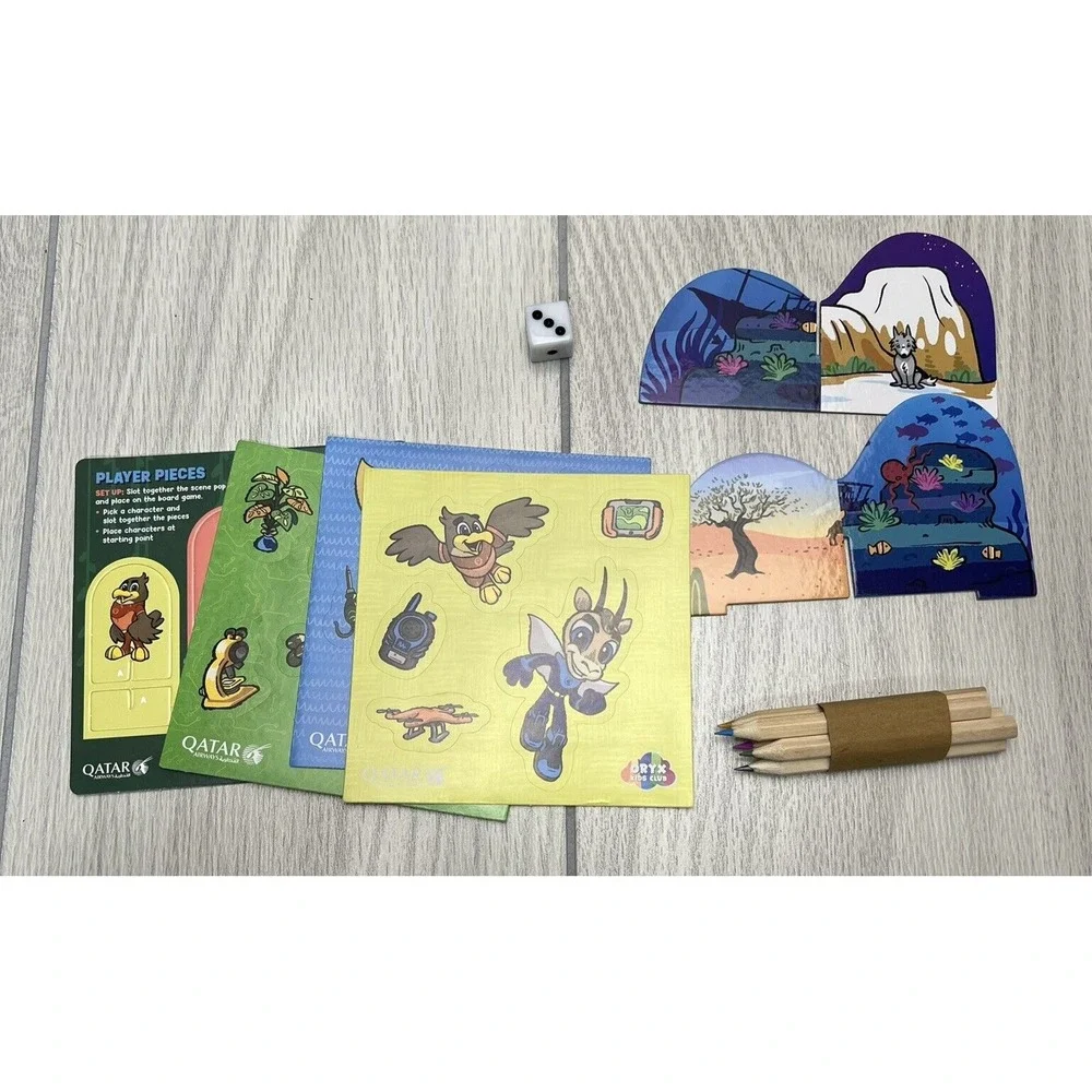 QATAR Airways x ORYX Kids Club Travel Game Waist Bag Pack